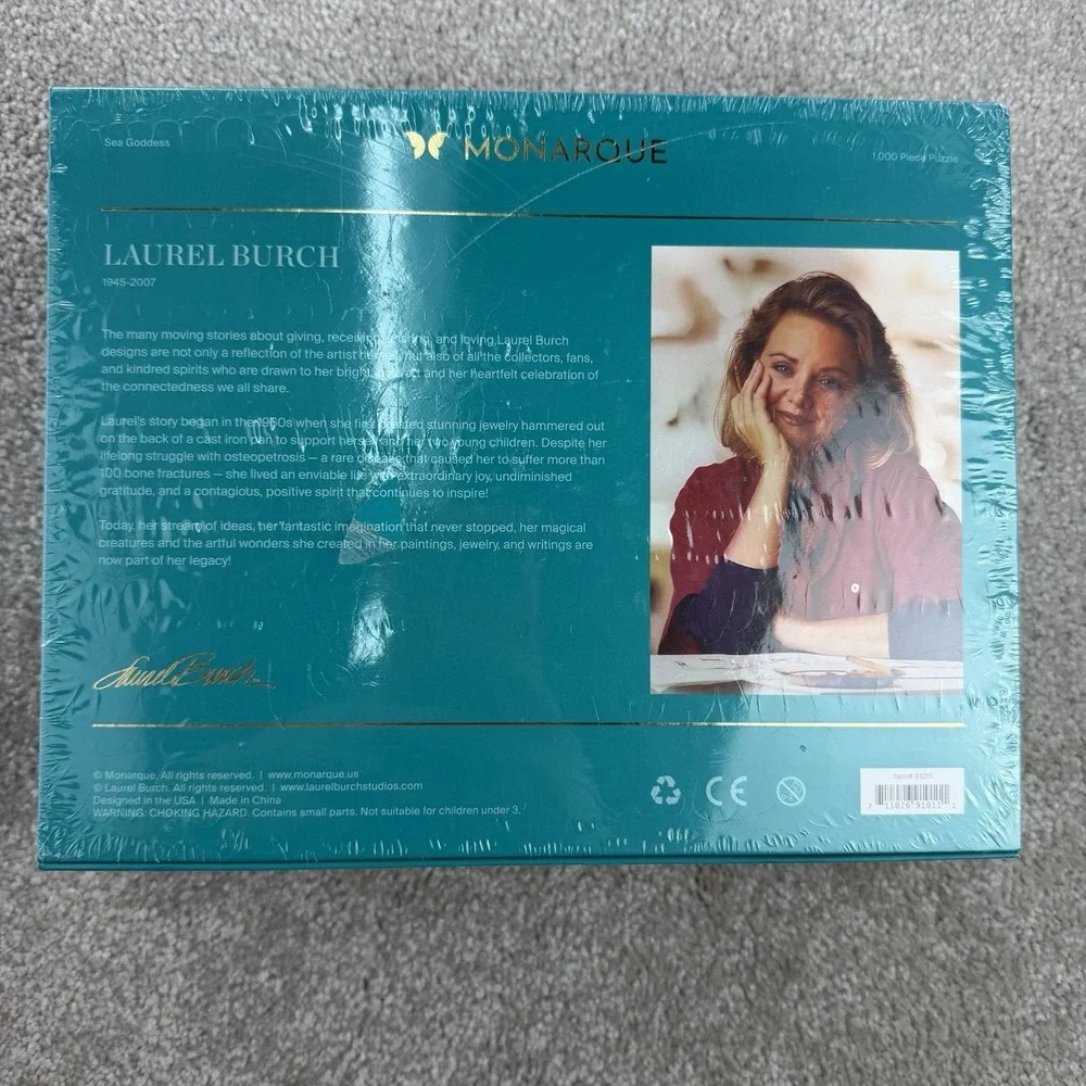 Vtg‎ Laurel Burch Monarque 1000 Piece Puzzle Sea Goddess New Sealed Pls See Pics